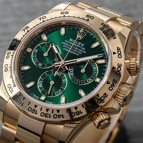 rolex daytona зеленый